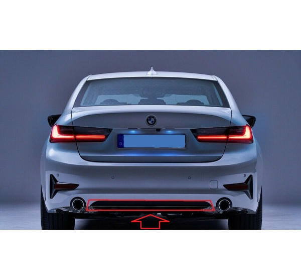 G20 19- Накладка бампера заднего нижняя черная BW23150B