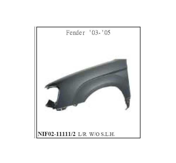 FORESTER 03-08 Крыло перед лев без отв для повтор 03-05
