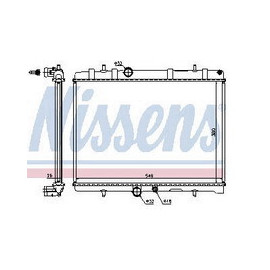 307 CT C4 04- РАДИАТОР ОХЛАЖДЕН (NISSENS) (AVA) (см.каталог) 00- (PG30700-910)