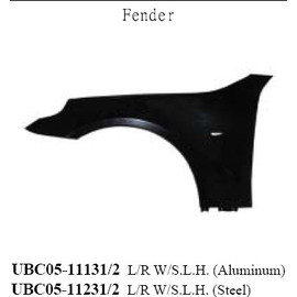 E60 02-10 Крыло прав с отв под поворот